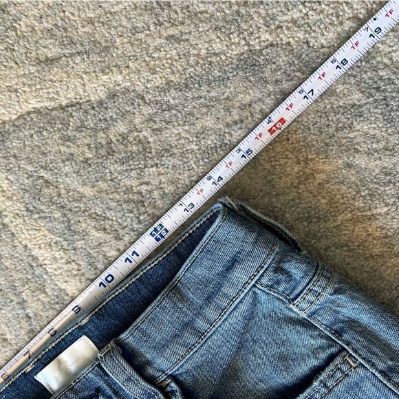 7 For All Mankind Blue Spruce Easy Slim Straight Leg Jeans. Size 27 Like new! - Picture 8 of 13